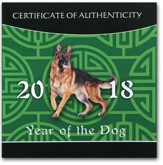 Palau - Lunar Hund 2018 gilded