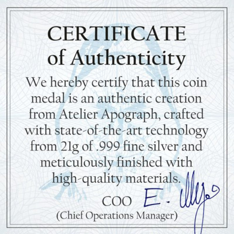 Satoshi Silver - #8 Humpback Bitcoin Gold + Weißes Platin + Schwarzes Ruthenium