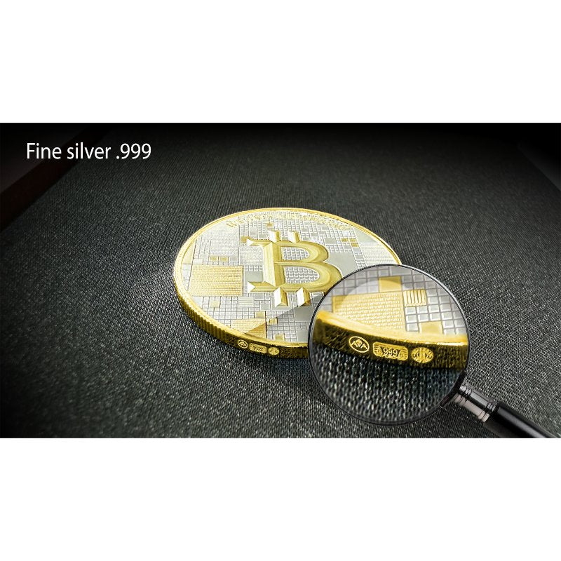 Satoshi Silver - #3 Octopus Bitcoin Gold + Silber im Holz Etui