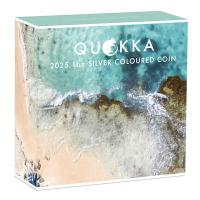 1 oz Silbermünze Australien 2025 – Quokka – coloriert – Perth Mint
