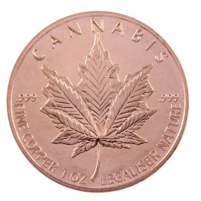 1oz Kupfer #84 USA GSM Cannabis