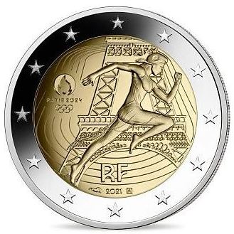 Frankreich 2 Euro 2021 Olympia 2024 Fackelübergabe