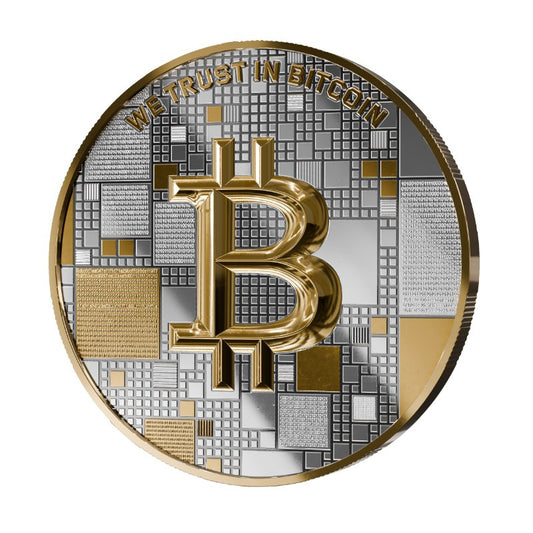 Satoshi Silver - #3 Octopus Bitcoin Gold + Silber im Holz Etui