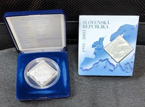 Slowakei - 2oz Rechteckmünze Republik 2003