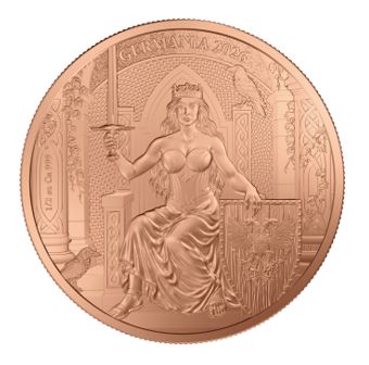 Germania Mint Kupfer Bullion 2026 Vorderseite