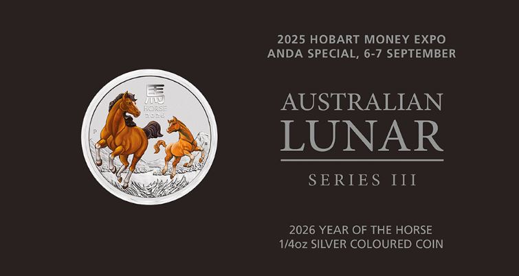 Australien - 0,25oz Lunar III Pferd 2026 Anda Color