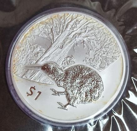 Neuseeland - Kiwi 2013 im Blister mit leichter Patina