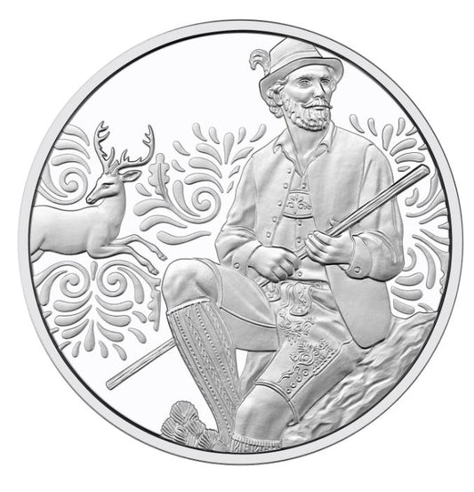 10 Euro Silber 2025 „Aufbrezeln - Leder“ hgh