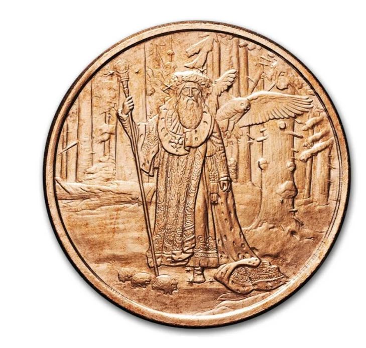 1oz Kupfer #75 USA Der große Zauberer – Merlin