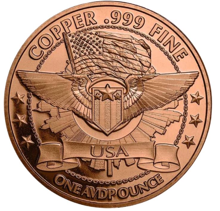 1oz Kupfer #06 Back The Blue - Edelmetalle Koitz GnbR
