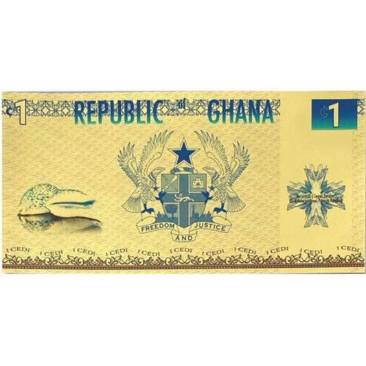 Ghana 1 Cedi Liberty Goldnote 1/1000oz
