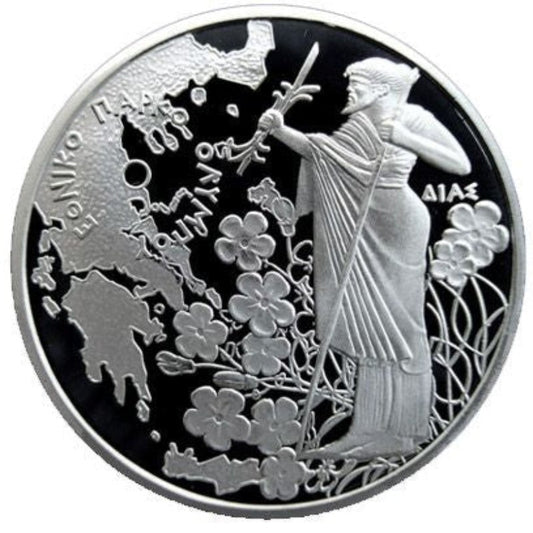 Griechenland 2x10 Euro 2006 Olympus Nationalpark Silber Proof