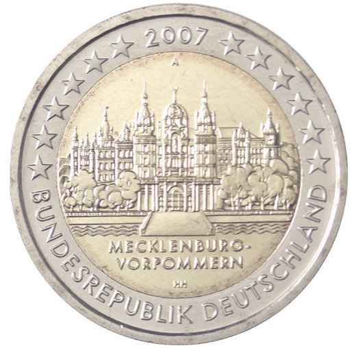 Deutschland 2€ 2007 - Schloss Schwerin F
