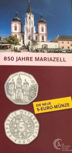 Österreich - Folder 2007 Mariazell 5€ - Edelmetalle Koitz GnbR