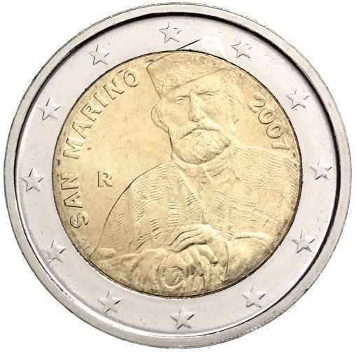 San Marino 2€ 2007 - Guiseppe Garibaldi