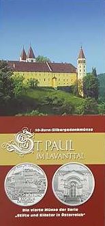 Österreich - Folder 2007 St. Paul 10€ - Edelmetalle Koitz GnbR