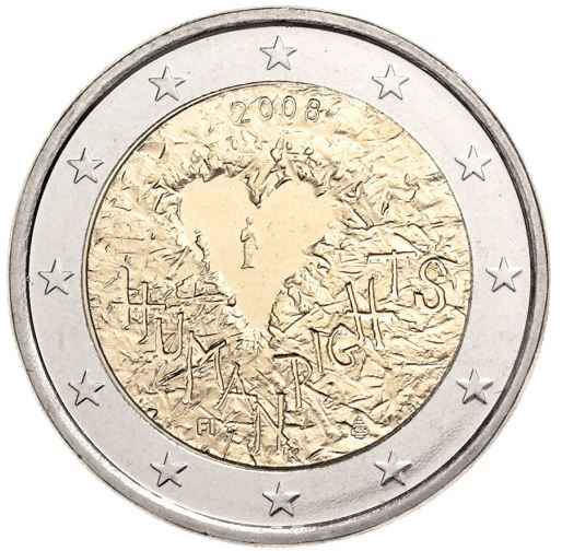 Finnland 2€ 2008 - Menschenrechte