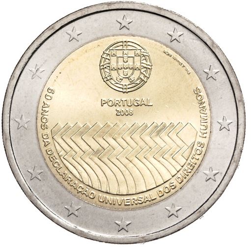 Portugal 2€ 2008 - Menschenrechte