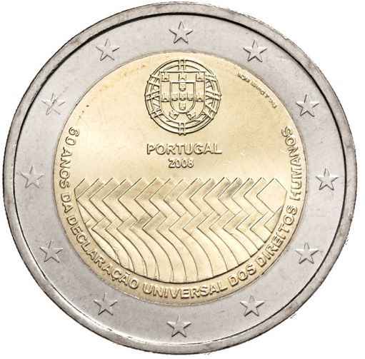 Portugal 2€ 2008 - Menschenrechte