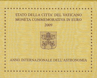 Vatikan 2€ 2009 - Astronomie - Edelmetalle Koitz GnbR