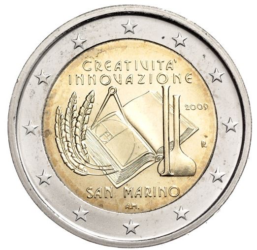 San Marino 2€ 2009 - Kreativität - Edelmetalle Koitz GnbR