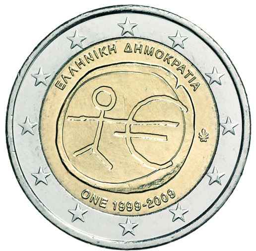 Griechenland 2€ 2009 - 10 Jahre WWU