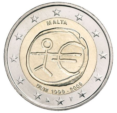 Malta 2€ 2009 - 10 Jahre WWU