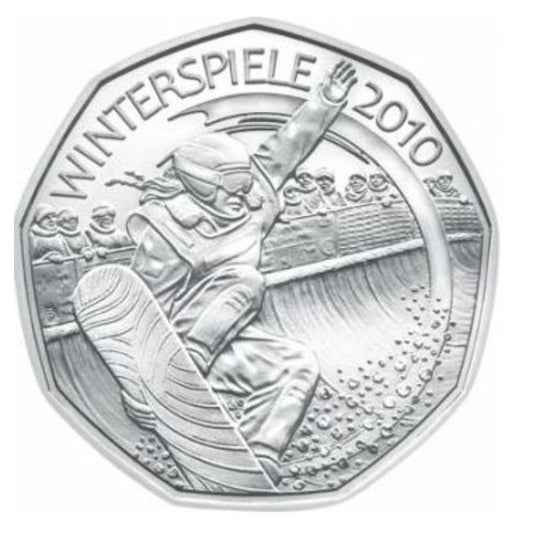 2x 5 Euro Silber 2010 Winterspiele hgh