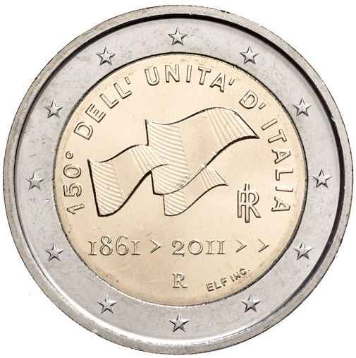 Italien 2€ 2011 Vereinigung