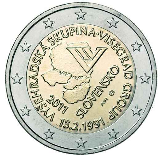 Slowakei 2€ 2011 - Visegrad Gruppe