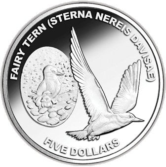 New Zealand Fairy Tern 2012 5 Dollars Silber Proof Coin