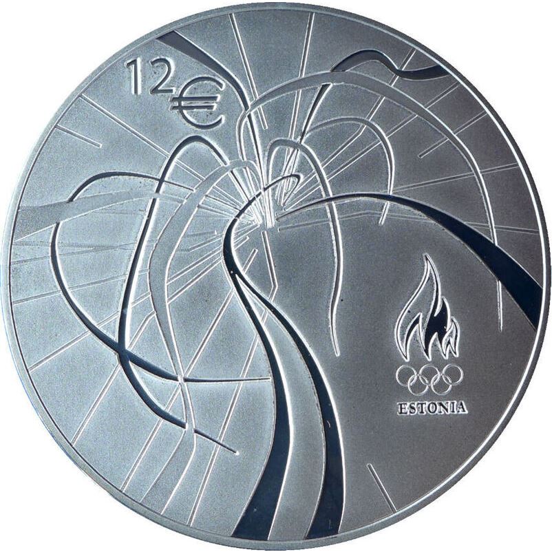 Estland 12 Euro 2012 Silber 999 PP – Olympiade London, mit Etui und Zertifikat