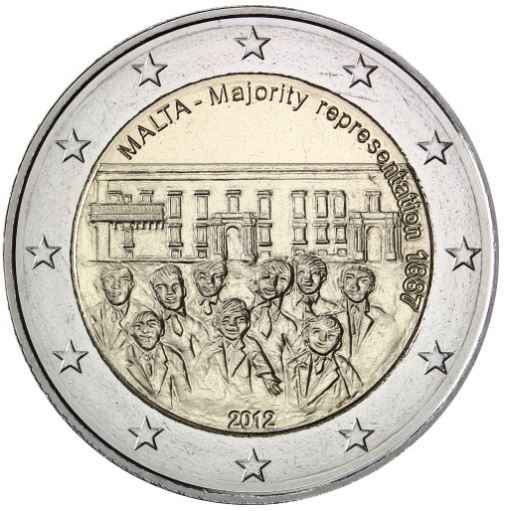 Malta 2€ 2012 - Mehrheitswahlrecht