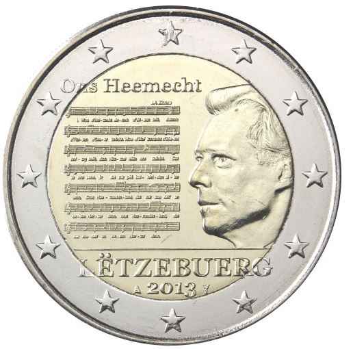 Luxemburg 2€ 2013 - Nationalhymne