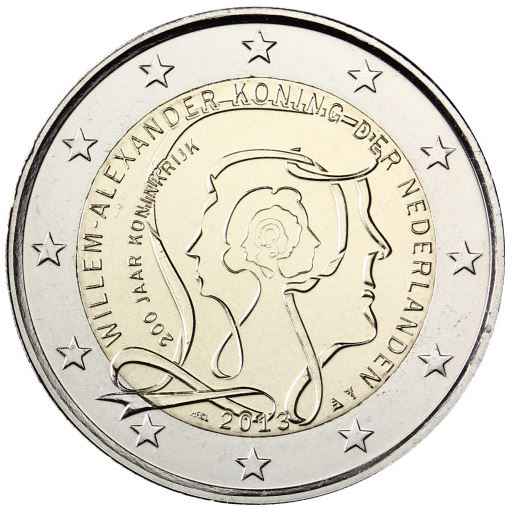 Niederlande 2€ 2013 - 200 Jahre Königreich