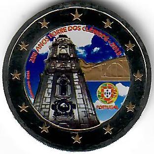 Portugal 2€ 2013 - Glockenturm in Porto koloriert - Edelmetalle Koitz GnbR