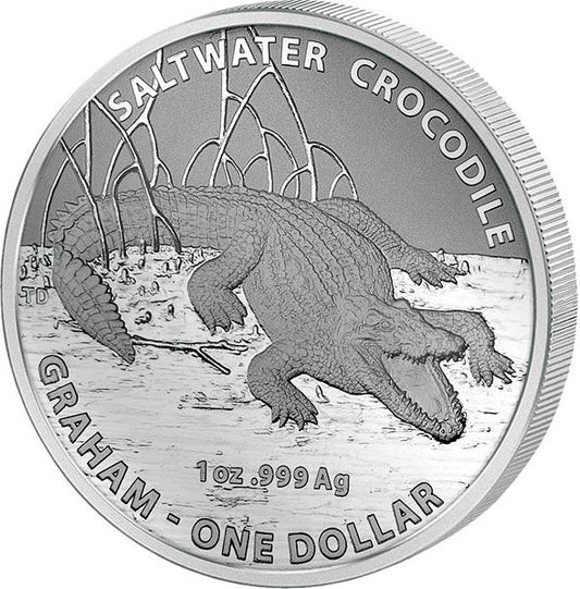 Australien - Salzwasserkrokodil Graham 2014 - Edelmetalle Koitz GnbR