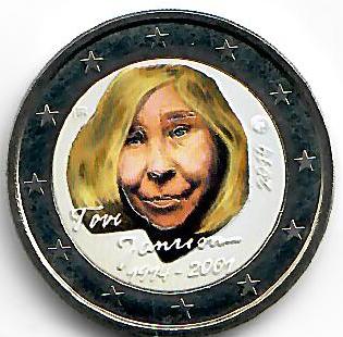 Finnland 2€ 2014 - Tove Jansson koloriert B - Edelmetalle Koitz GnbR
