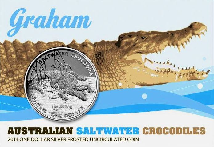 Australien - Salzwasserkrokodil Graham 2014 - Edelmetalle Koitz GnbR