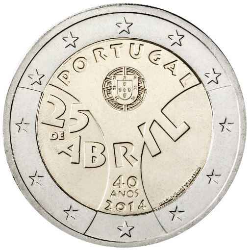 Portugal 2€ 2014 - Nelkenrevolution