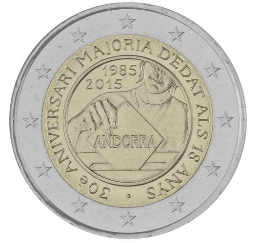 Andorra 2€ 2015 - Volljährigkeit
