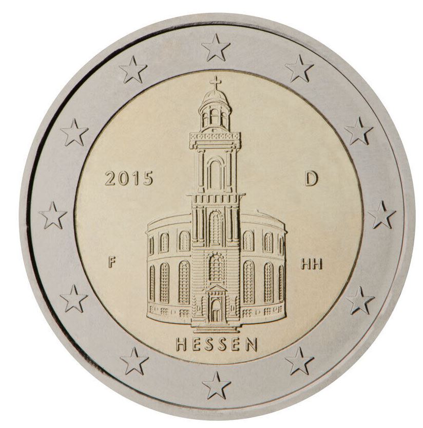 Deutschland 2€ 2015 - Paulskirche Hessen Set A-J