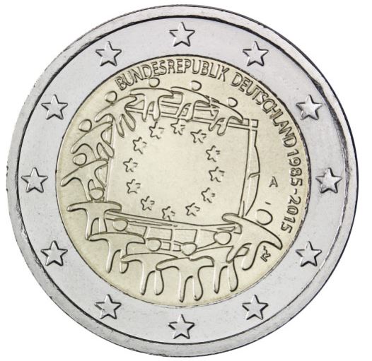 Deutschland 2€ 2015 - 30 Jahre Europaflagge G