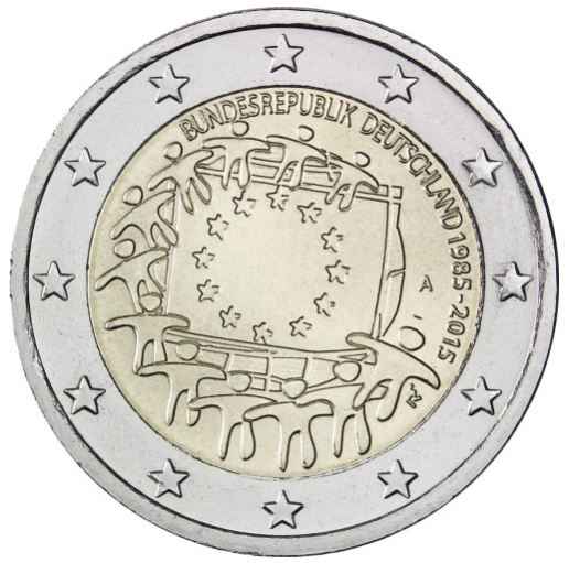 Deutschland 2€ 2015 - 30 Jahre Europaflagge D
