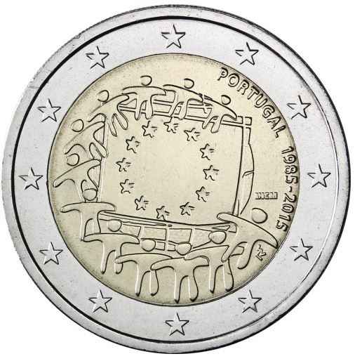Portugal 2€ 2015 - 30 Jahre Europaflagge