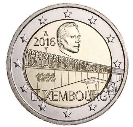 Luxemburg 2€ 2016 - Charlotte Brücke