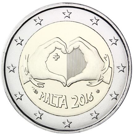 Malta 2€ 2016 - Love CC mit Münzzeichen - Edelmetalle Koitz GnbR