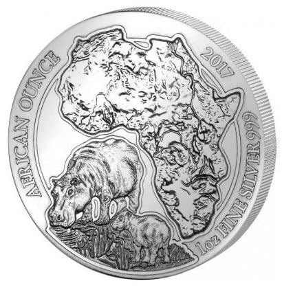 Ruanda - Wildtiere 2017 Flusspferd - Edelmetalle Koitz GnbR
