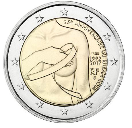 Frankreich 2€ 2017 - Kampf gegen Brustkrebs - Edelmetalle Koitz GnbR