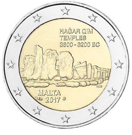 Malta 2€ 2017 - Hagar Qim - Edelmetalle Koitz GnbR